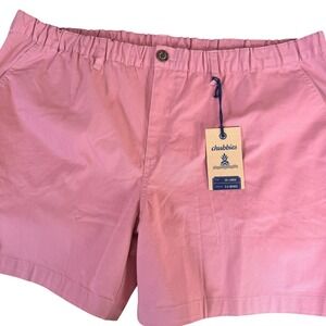 NEW Chubbies The Dahlias 5.5" Shorts Regular Fit Mens 2XL Pink Stretch $59.50‎